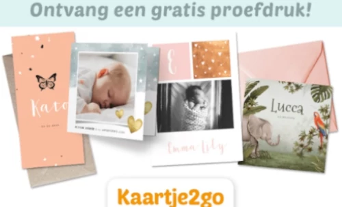 Gratis proefdruk geboortekaartjes